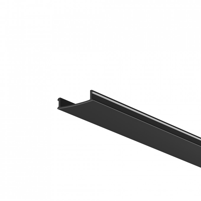 Рассеиватель для профиля 61×14 (Чёрный, 2 м), MAYTONI ALM-6114-B-DF-2M 642014